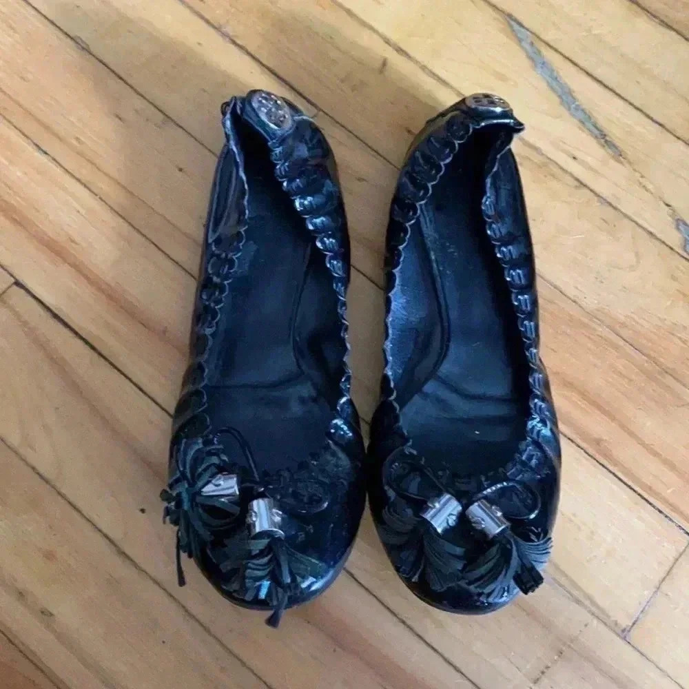 Tory Burch patent leather shoes